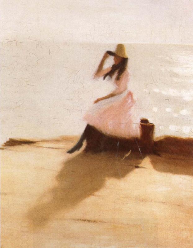 Philip Wilson Steer Young woman on the Beach China oil painting art